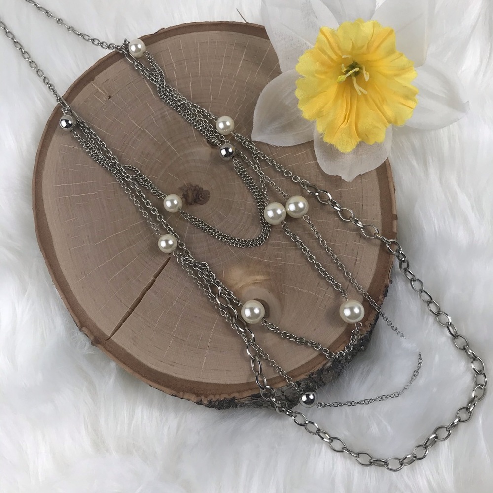 Premier Designs Multi-Strand Pearl Necklace